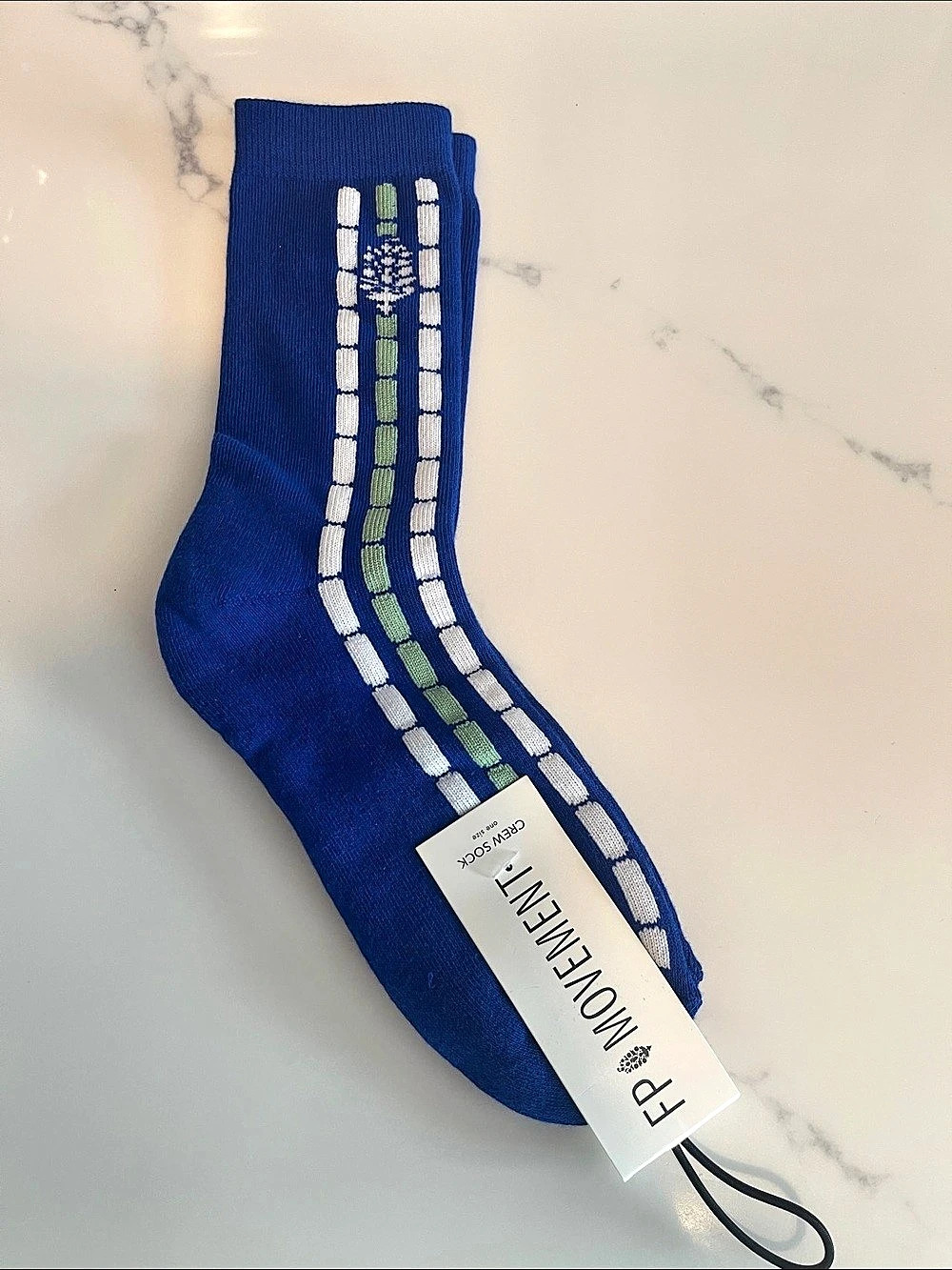 Free People Striped Blue Socks NWT